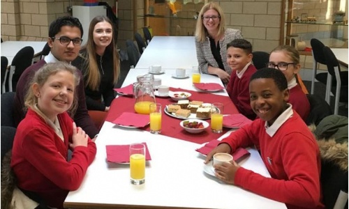 Latest News » Oakley Vale Head Boys and Girls meet their counterparts at Brooke Weston